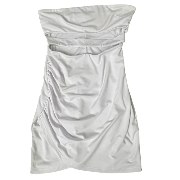 Revolve Superdown Strapless Cutout Dress in White - Picture 9 of 16